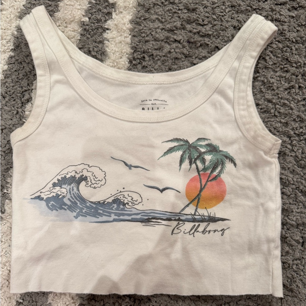 Billabong White Tank Top